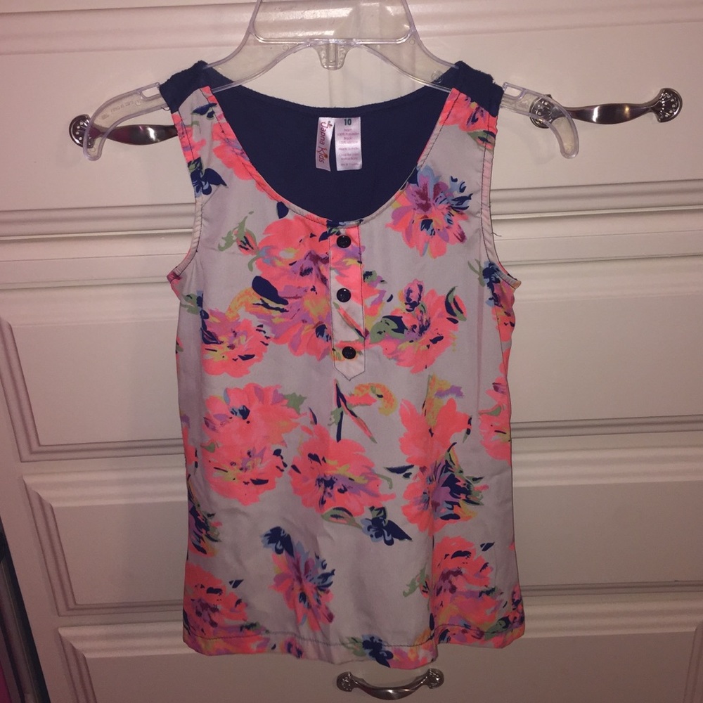 Flower Button Tank!